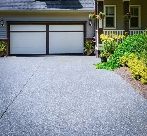 A concrete driveway that is protected by Gonano concrete saver.